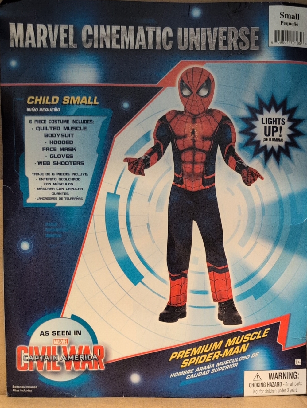 Marvel Spider-Man Premium Muscle Costume - Red & Black